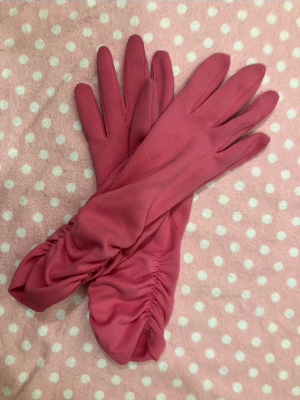 Vintage Hansen Gloves 7 Raspberry Pink - Picture 10 of 10